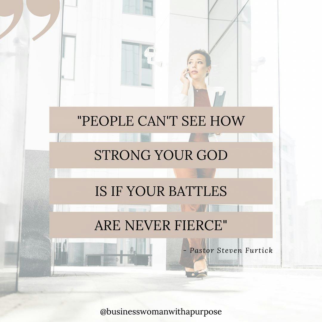God wants His strength to be known. You may be going through some fierce battles, but they are no match for Him. God will always see you through.
•
•
Will you let God fight your battles this week?