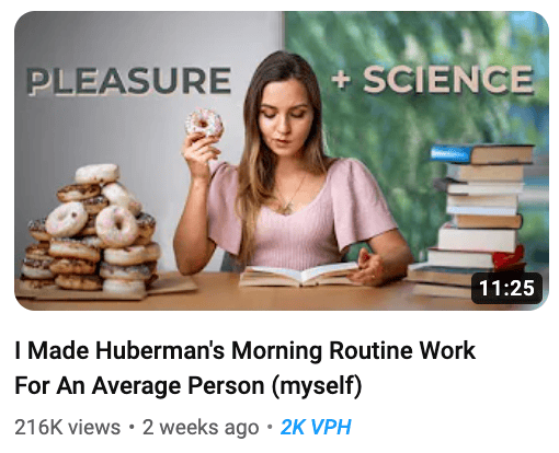 huberman routine thumbnail