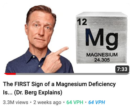 sign of magnesium