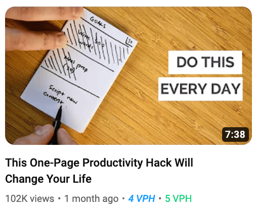 productivity hack thumbnail