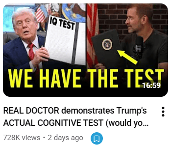 we have the test