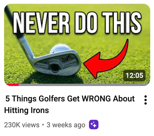 never do this iron