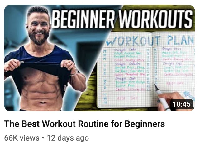 best workout routine thumbnail