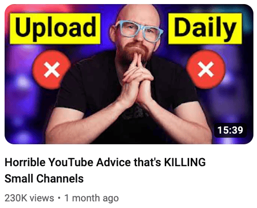 horrible advice thumbnail