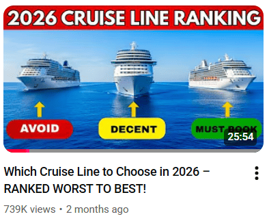 2026 cruise rankings