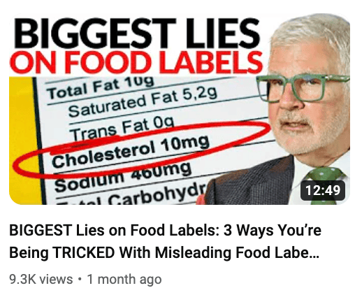 food label lies thumbnail