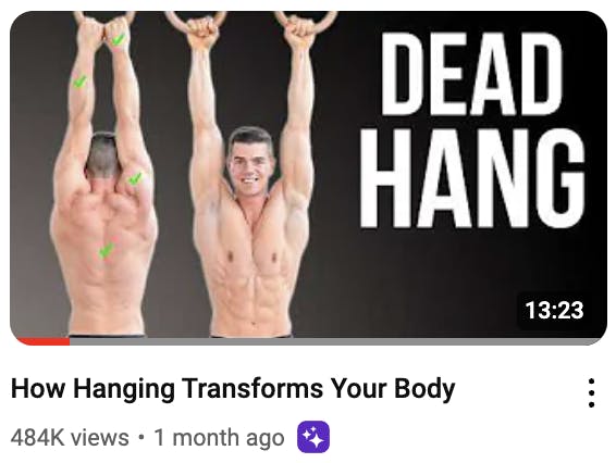 hanging thumbnail