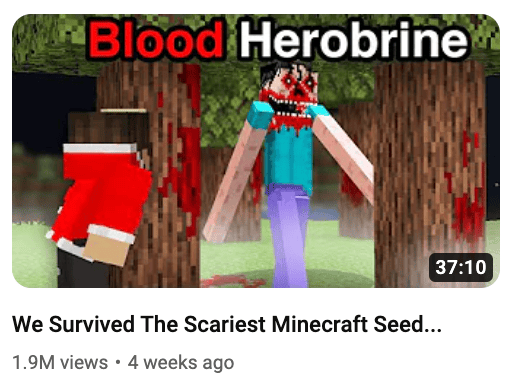 scariest minecraft seed