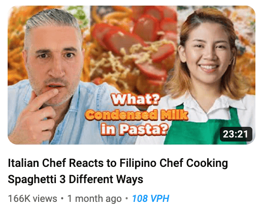 chef reacts video