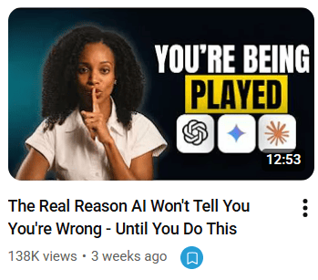 you're being played