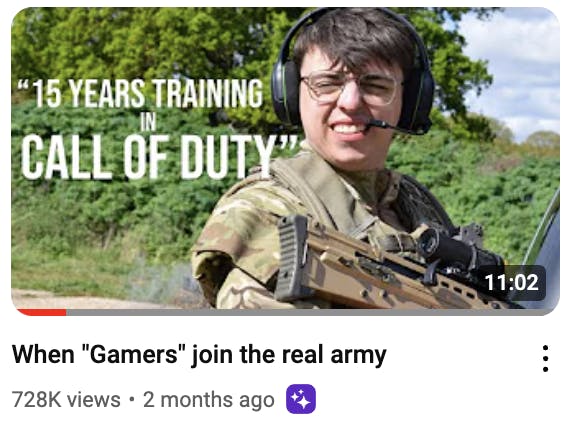 gamers join real army thumbnail