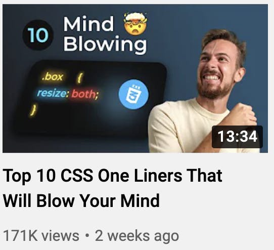 css one liners thumbnail