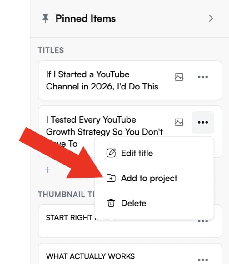 adding a title to a project in creator hooks