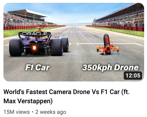 drone vs car thumbnail