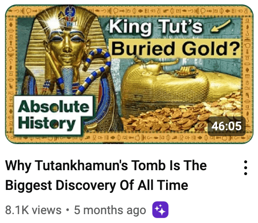 image of king tut