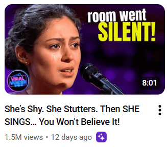 room went silent