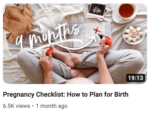 pregnancy checklist thumbnail