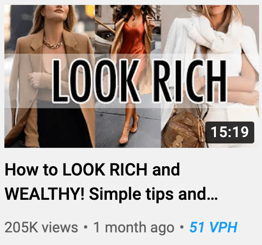 look rich and wealthy thumbnail