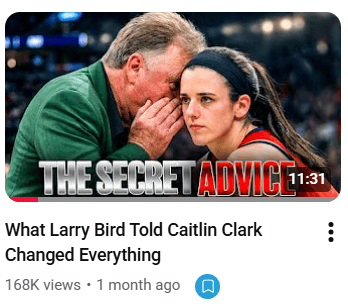 larry bird & caitlin clark