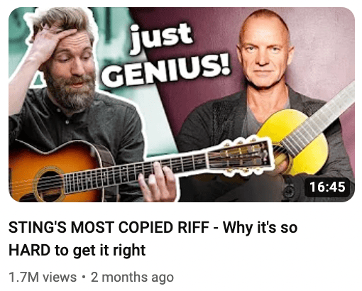 sting riff thumbnail