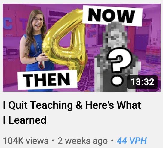 quit teaching thumbnail