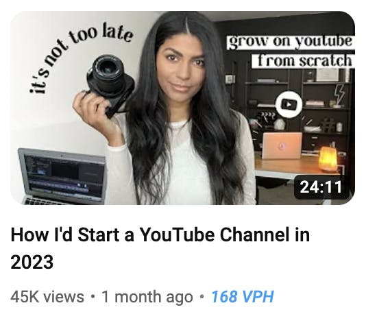 start a youtube channel 2023