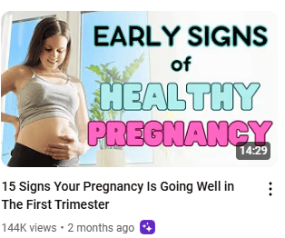 Signs of healthy pregnancy thumbnail