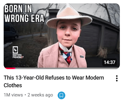 young teen wears fedora