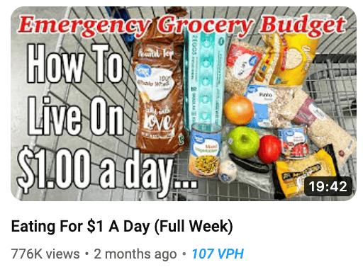 $1 day eating thumbnail