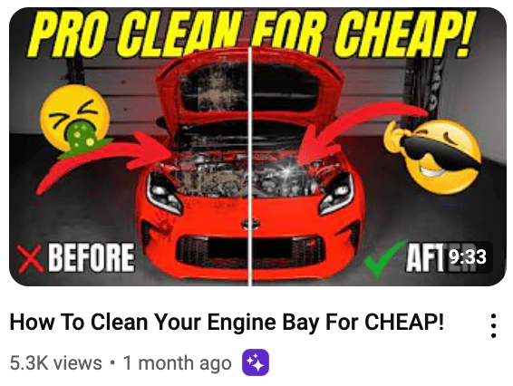 clean engine bay thumbnail