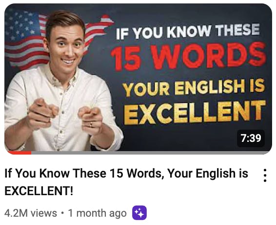 excellent english thumbnail