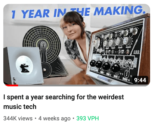 weirdest music tech thumbnail