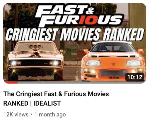 fast and furious thumbnail