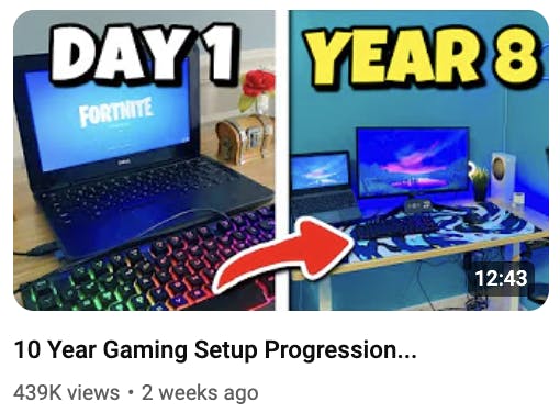 gaming setup thumbnail