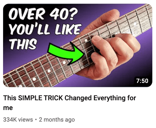 simple trick thumbnail