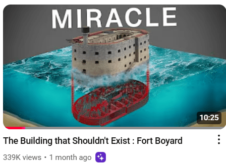 drawing of a building on water