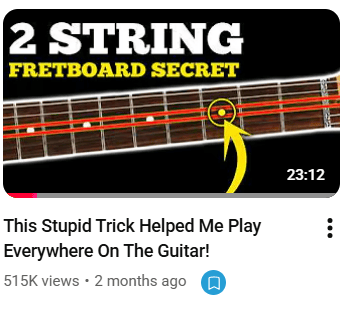 2 strings and fret