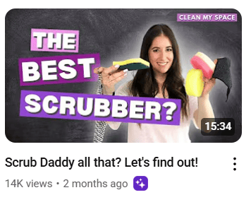 woman holding sponges