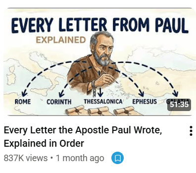 every letter from Paul