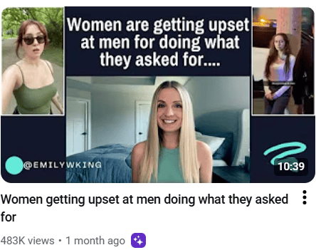 women getting upset