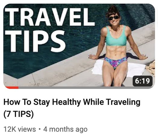 healthy while traveling thumbnail