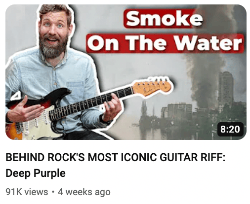 smoke on the water thumbnail