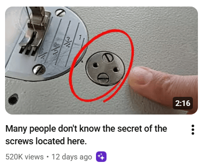 sewing machine needle and bobbin cover