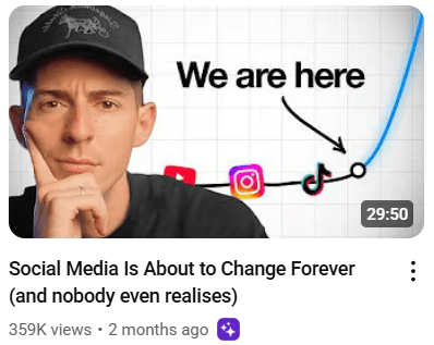 man contemplating timeline