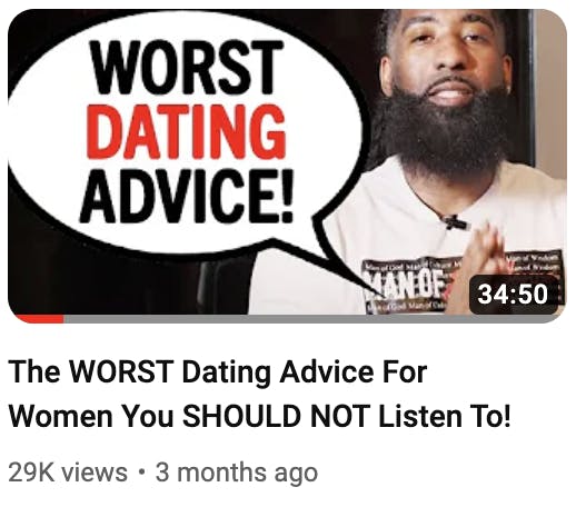 worst dating advice thumbnail