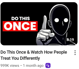 masked man holding up 1 finger