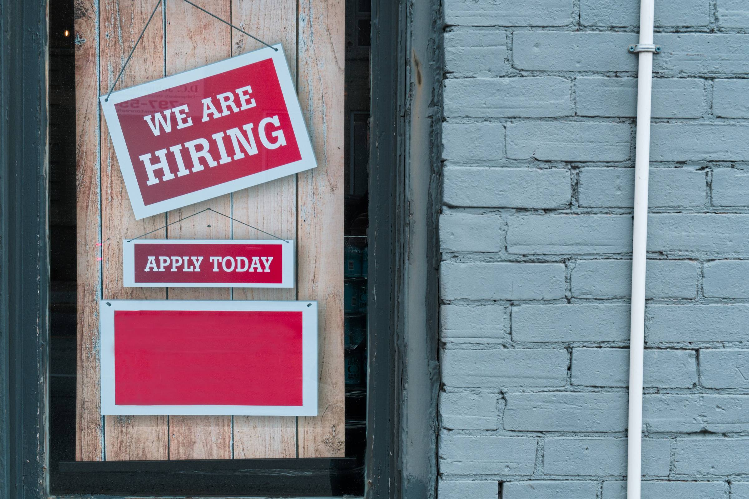 Hiring signs