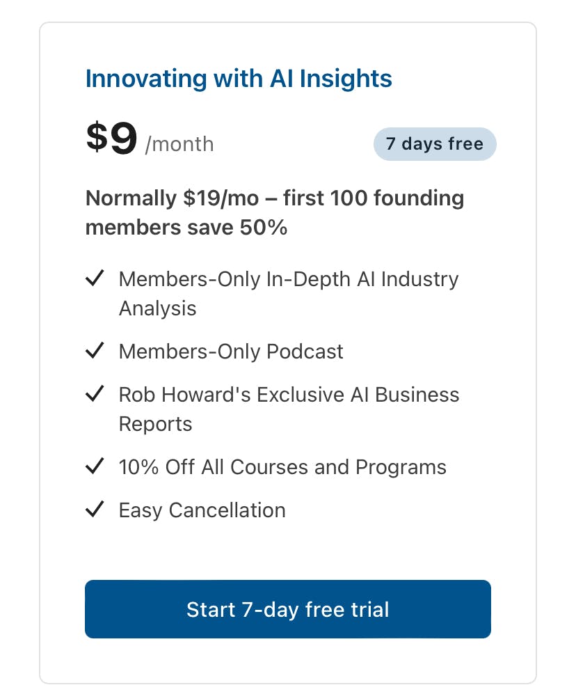 Innovating with AI Insights offer details