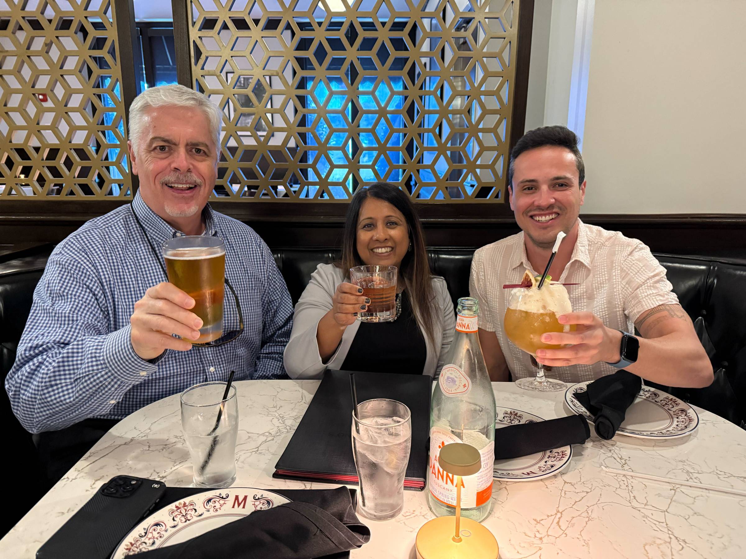 IWAI consultants hanging out after a training session