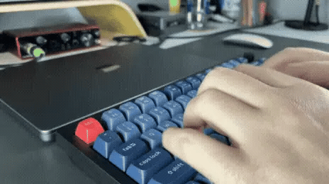 Me Typing away — most of my projects start right here at the keyboard.